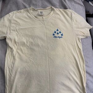 Comfort Colors Yellow Tee with Blue Angel Jets Graphics